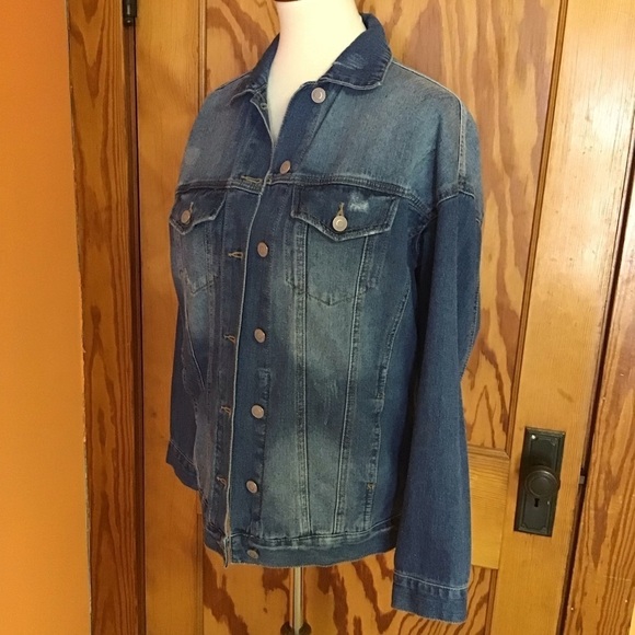 3 for 20 $ bundle YMI oversized distressed jean jacket - Picture 9 of 10